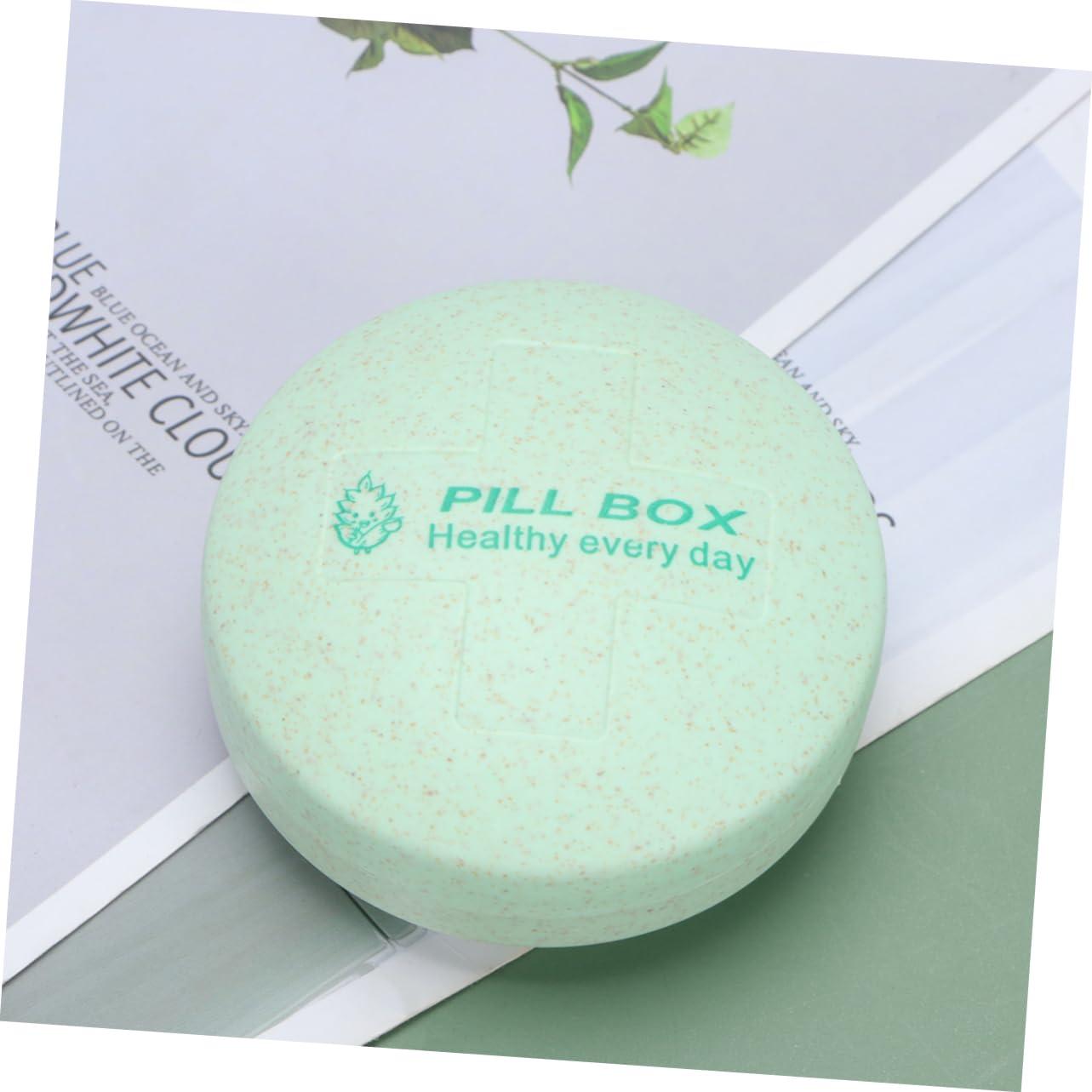 FOMIYES FOMIYES Travel Pill Box Case Compact Storage Holder for Medication Portable Medicine Organizer Durable Material Fit in Backpack or Pockets