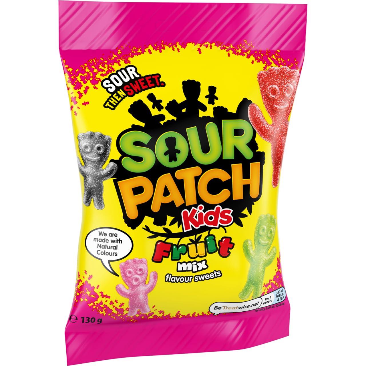 Sour Patch Kids Sour Patch Mixed Fruit Flavoured Sour Sweets 130g