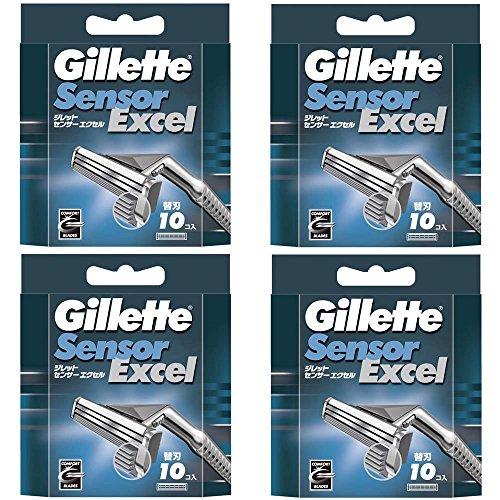 Gillette [Set Product] Gillette Sensor Excel Spare Blade 10 Pieces x 4 Pieces