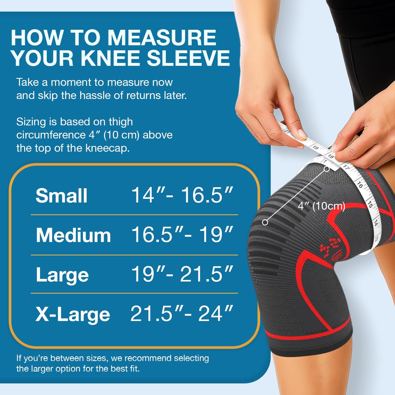 Uflex Athletics Uflex Athletics (Small) Knee Compression Sleeve Support for Running, Jogging, Sports, Joint Pain Relief, Arthritis and Injury Recovery-Single Wrap