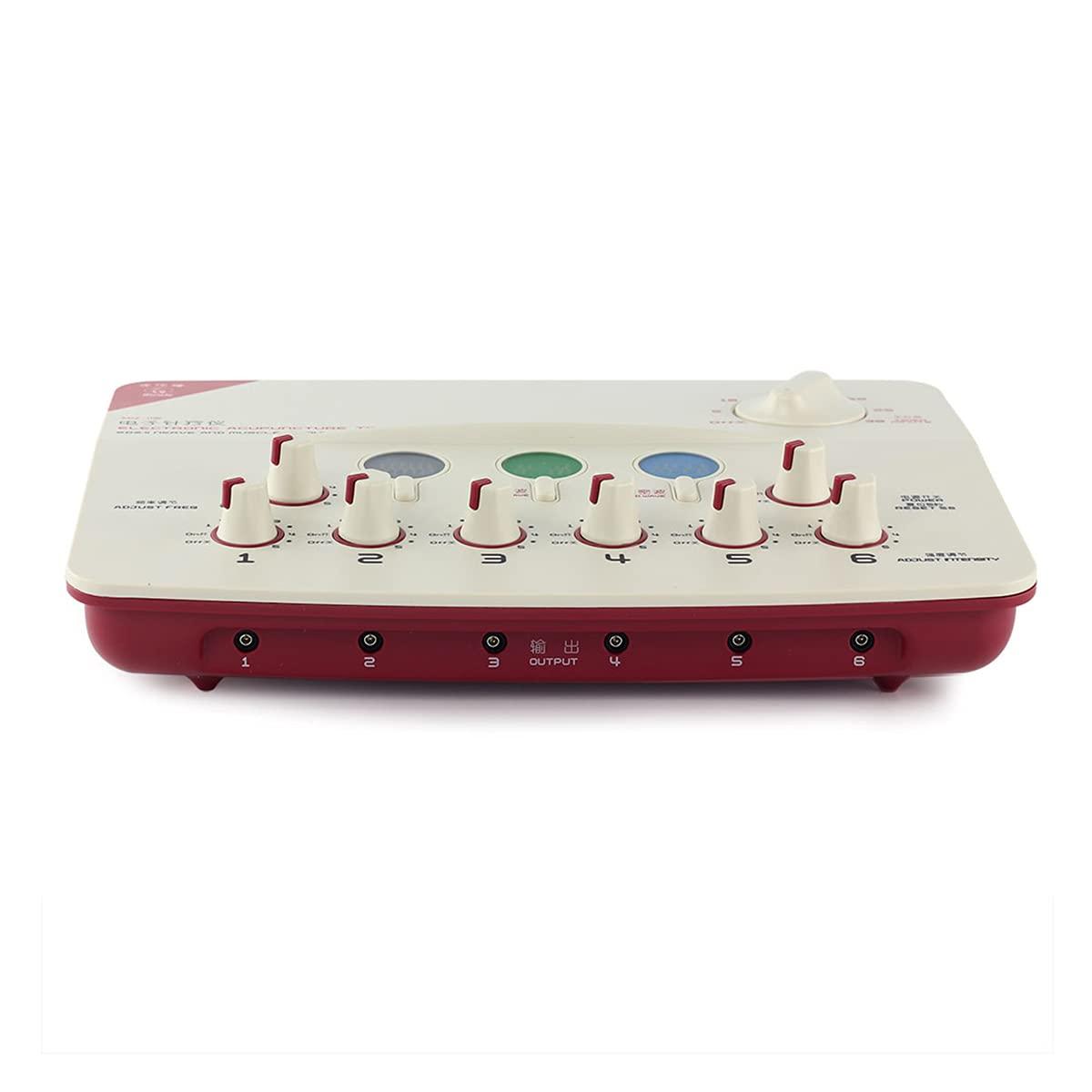 LMEIL LMEIL Electric Acupuncture Stimulator Machine, 6 Channel Output Patch Massager Machine Care Kit Digital Electro Therapy Acupuncture Stimulator