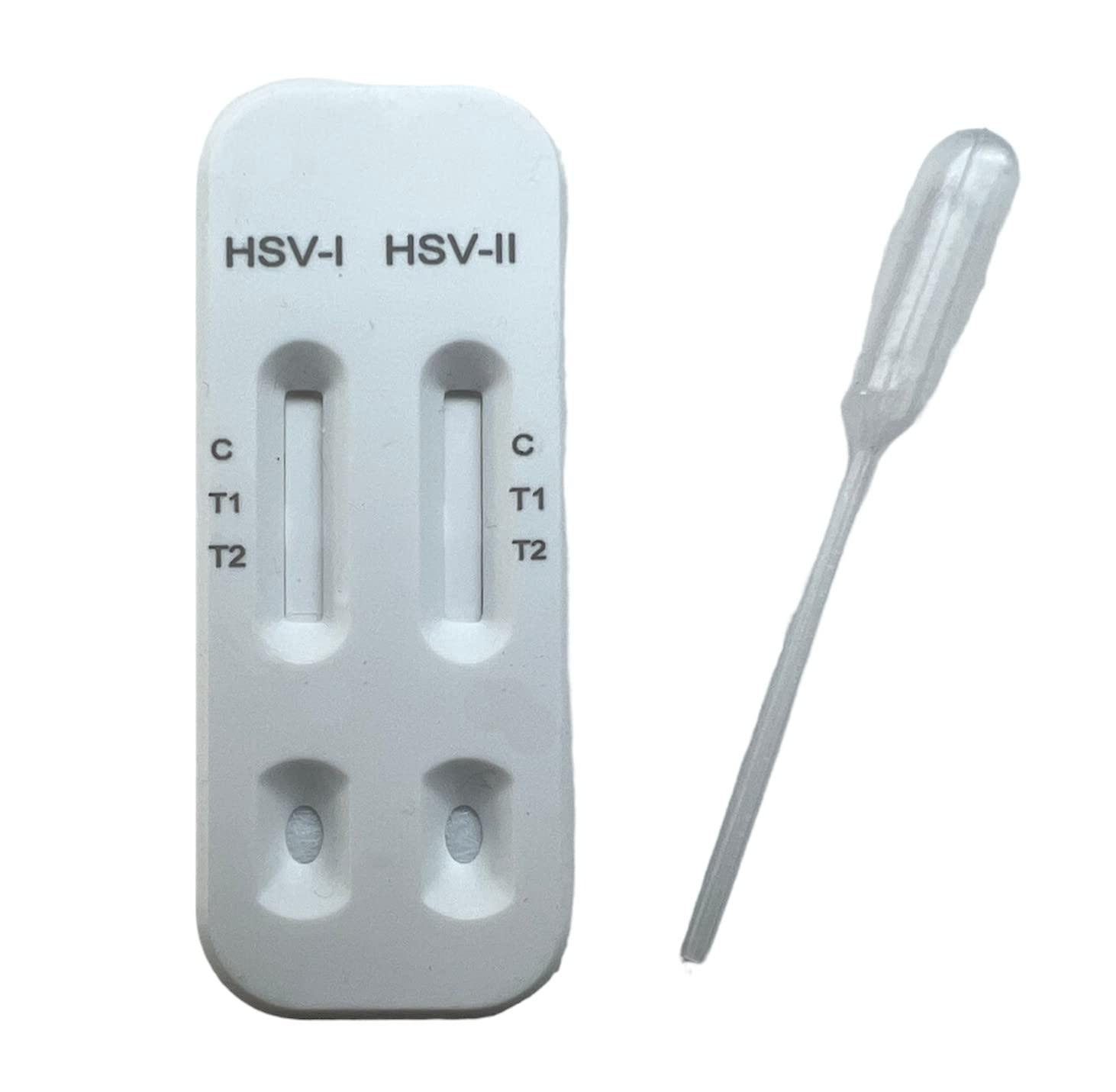 MediMad Herpes Blood Test Kit Oral & Genital Simplex Virus Dual Panel HSV 1 & 2 STI CE