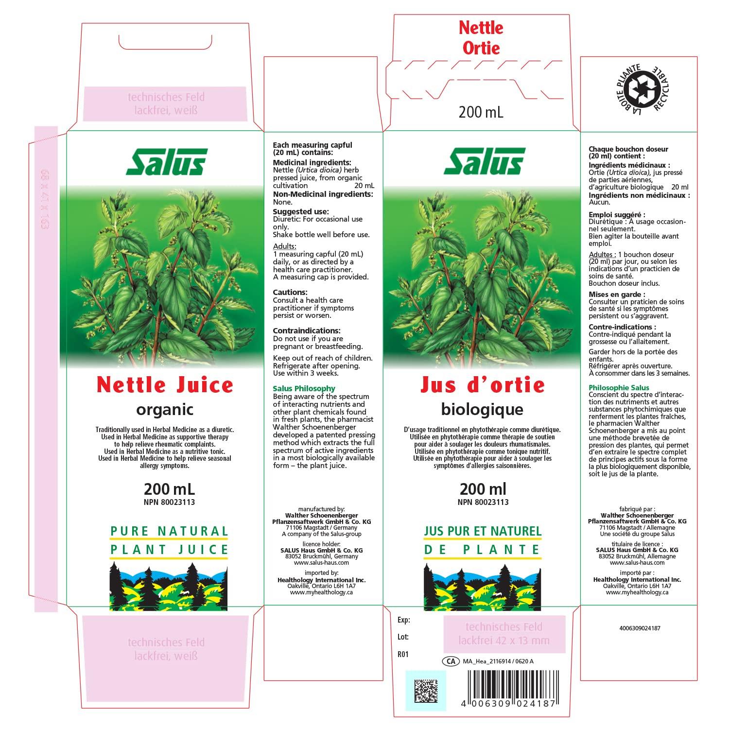 SALUS Organic Nettle Juice