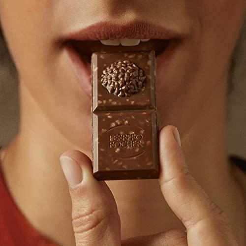 Ferrero Rocher FERRERO ROCHER Premium Chocolate Bar, Milk Chocolate and Hazelnut Bar, 8 bars, 720 g