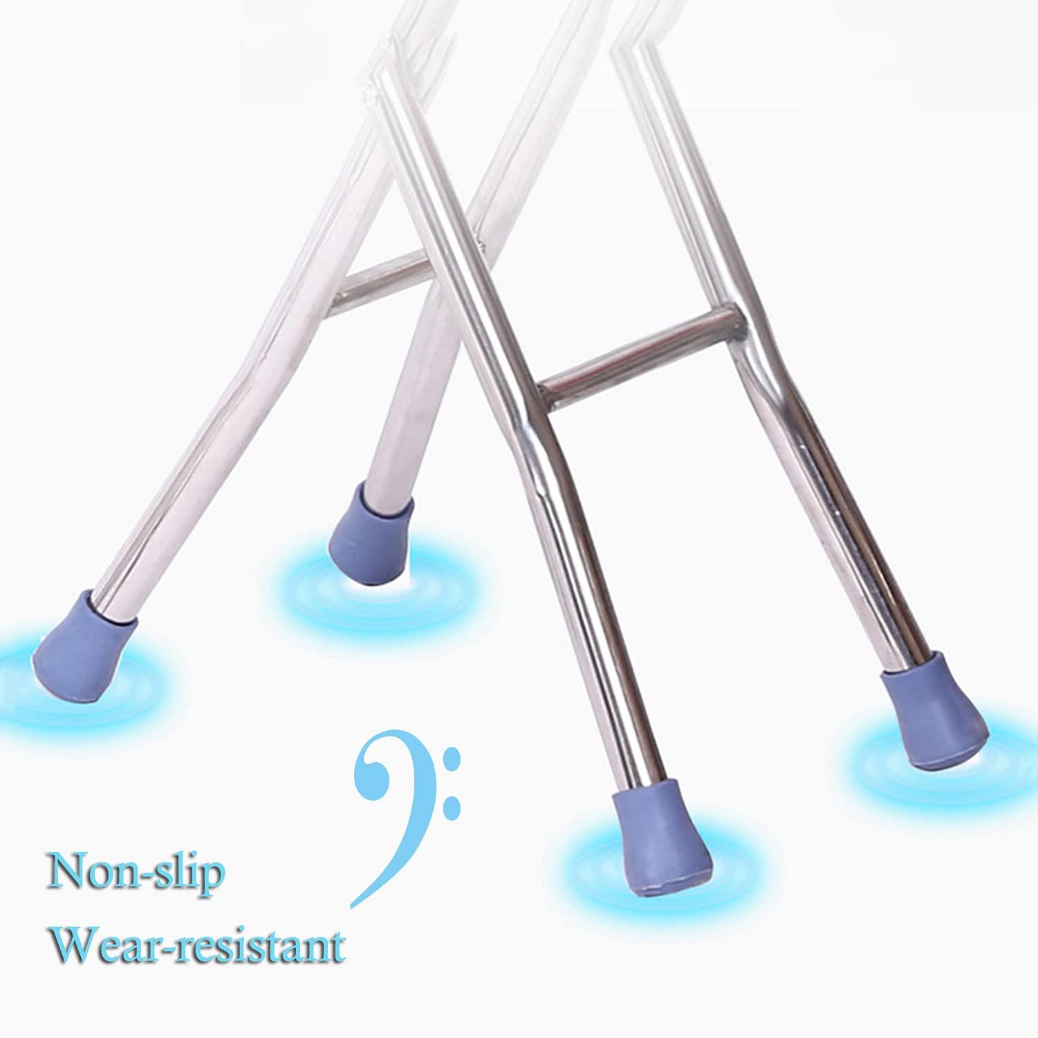 BAHOJAS Folding Canes Cane with Seat 400 Lbs Capacity Height Adjustable Heavy Duty Thick Stainless Steel Walking Stick Unisex for Elderly