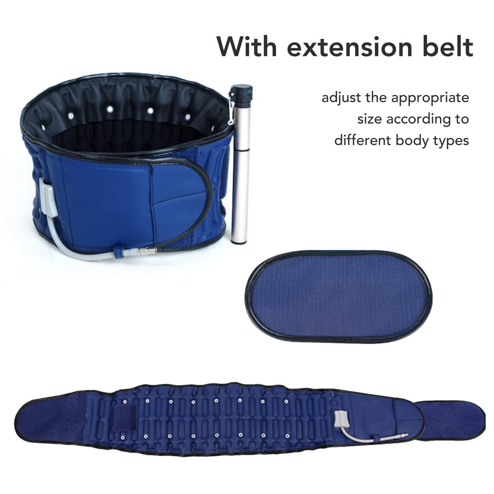 RiToEasysports Inflatable Lumbar Traction Device,Adjustable Decompression Lower Back Pain Relief Back Support Belt Lumbar Air Traction Device for Adult