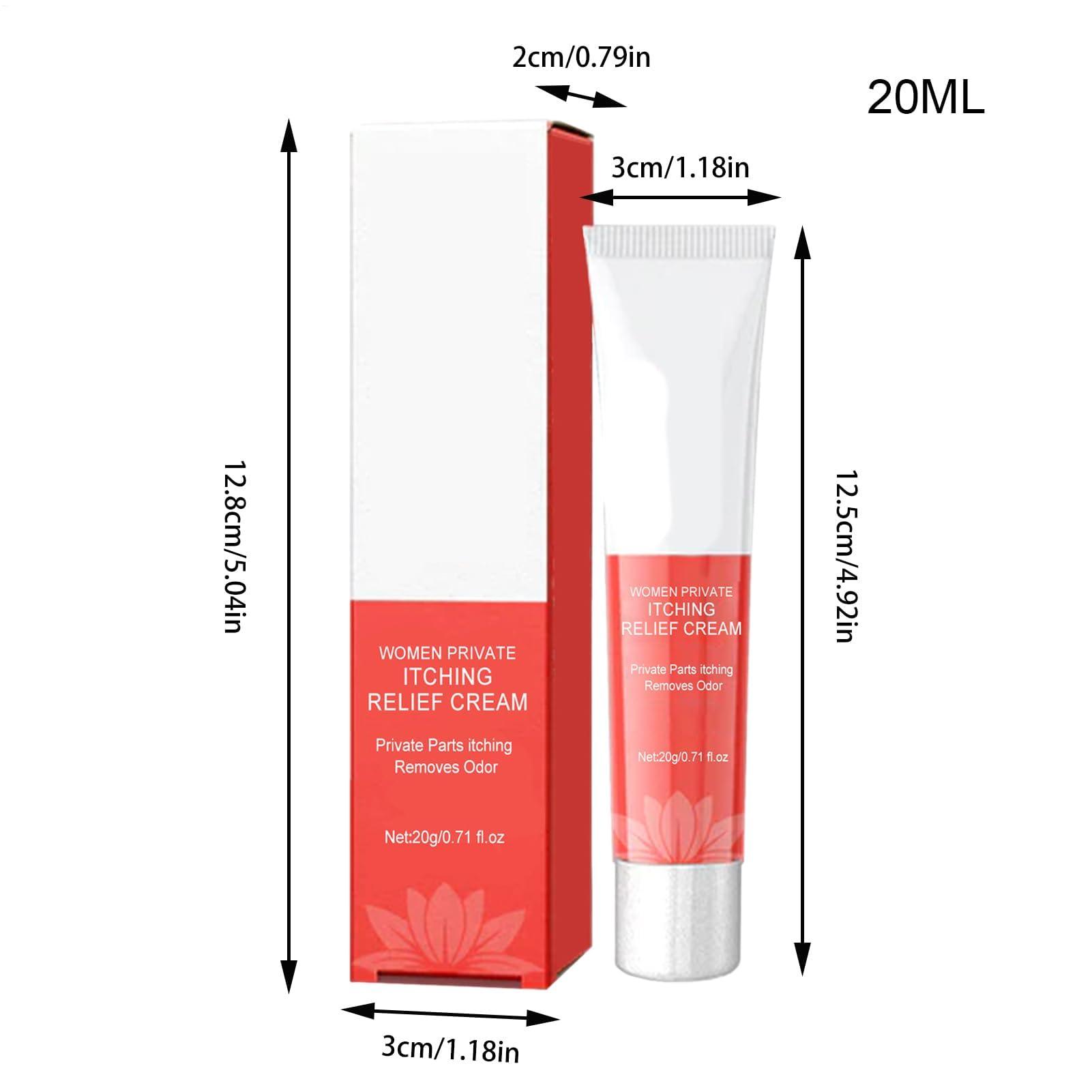 Fyearfly Intimate Soothing Cream, Women Intimate Area Itching Ointment, Pack of 3 Women Private Itching Relief Cream Gentle Cleaning Odours Feminine Itch Treating Cream for Health Care, 20g