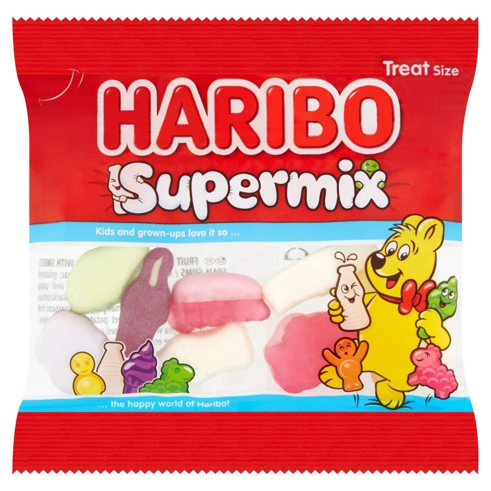 Burmont's Speciality Gifts The Ultimate Haribo Mini Bags Sweets Hamper - Starmix, Supermix, Strawbs & Tangfastics - Hamper Exclusive to Burmont\'s