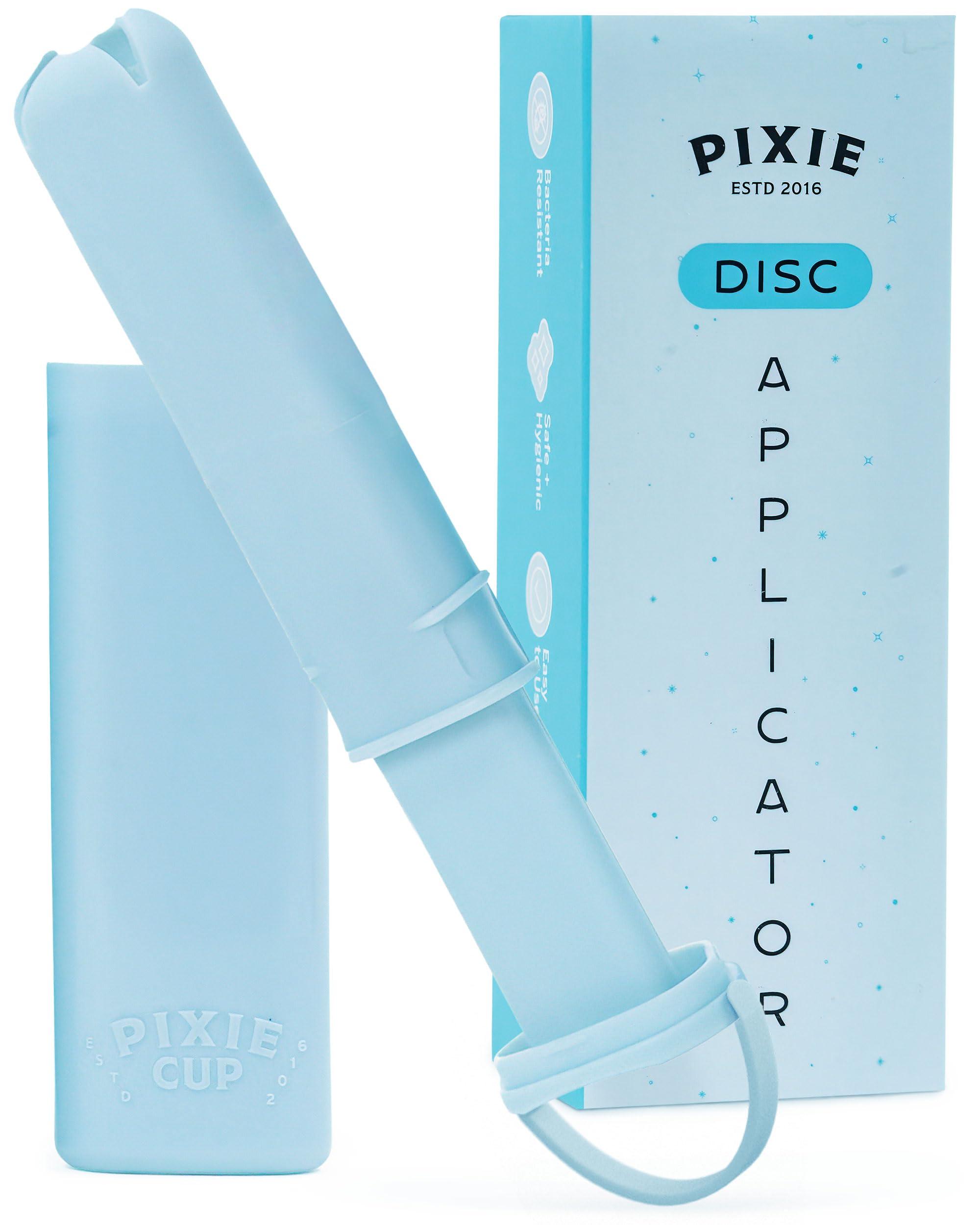 Pixie Cup Pixie Menstrual Disc Applicator - Inserts Like A Tampon - Every Woman Can Now Use Period Discs - Perfect for Long Nails - Self Sterilizer TPE Properties - Travel Case - NOT for Menstrual Cups