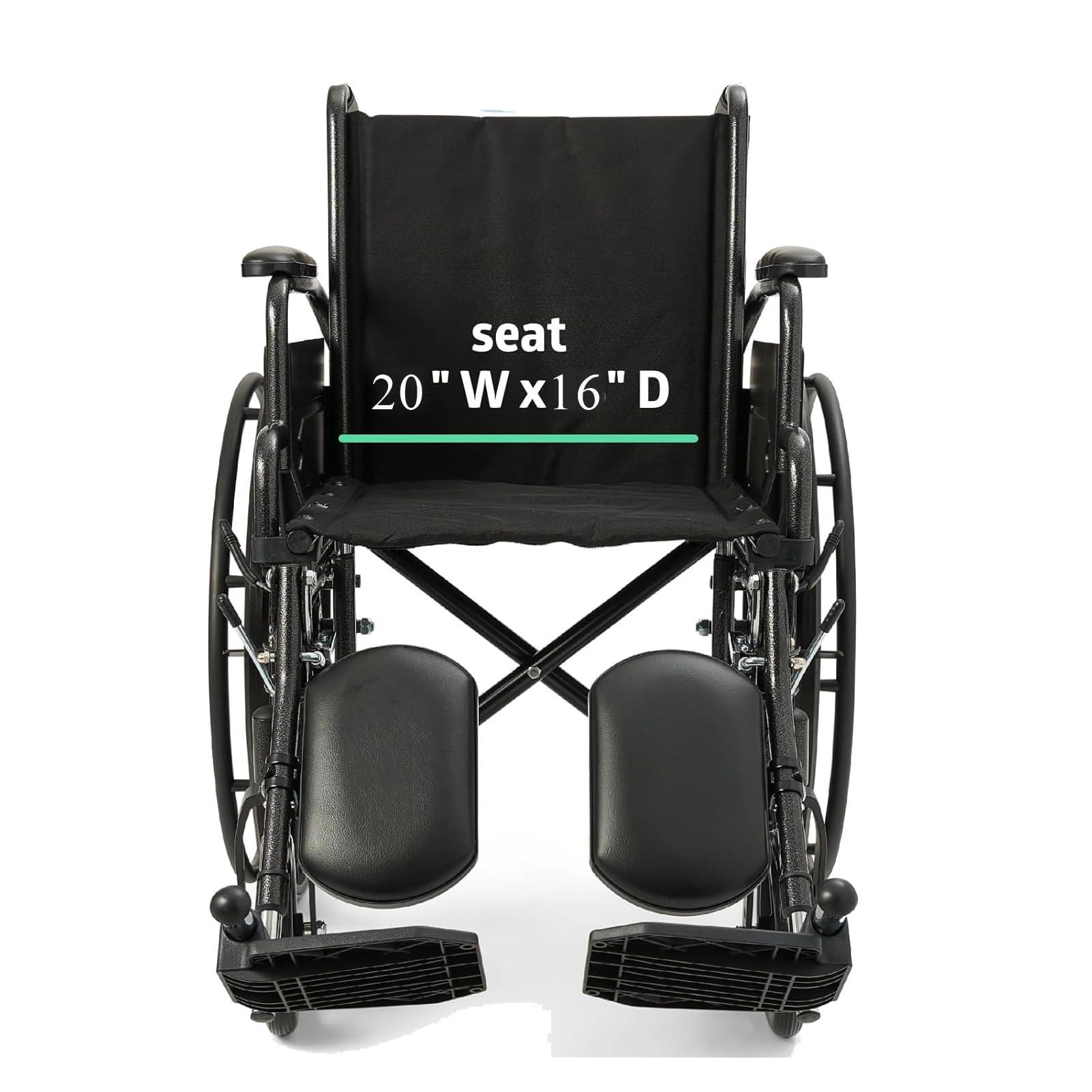 Migeek Migeek Wheelchair 20 inch Seat, Wheelchair Replacement Seat, Nylon Seat Upholstery, Wheelchair Replacement Part (20x16), Universal