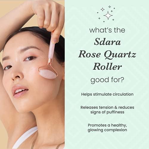 Sdara Skincare Sdara Skincare Face Roller - Rose Quartz Relaxing Massager - Facial Tool Alternative to Jade Roller