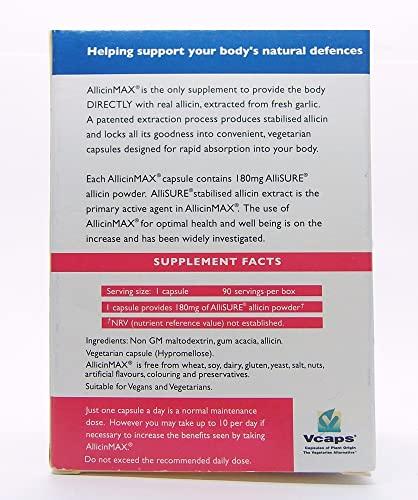 Crislan Allicin Max 90 Veg Caps (Pack of 2 - 180 Caps)