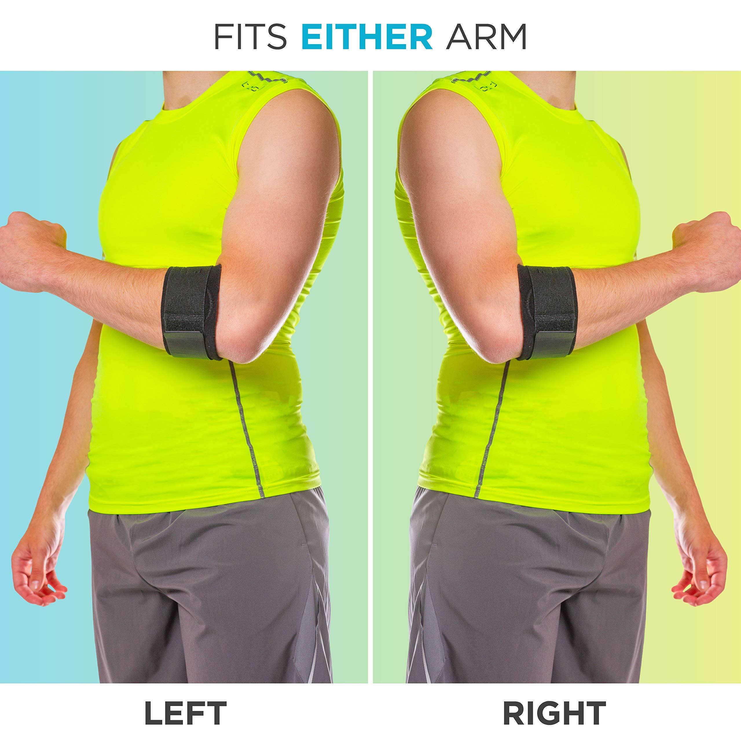 BraceAbility BraceAbility Counterforce Brace - Tendonitis Strap Support Band for Tennis & Golfers Elbow Pain