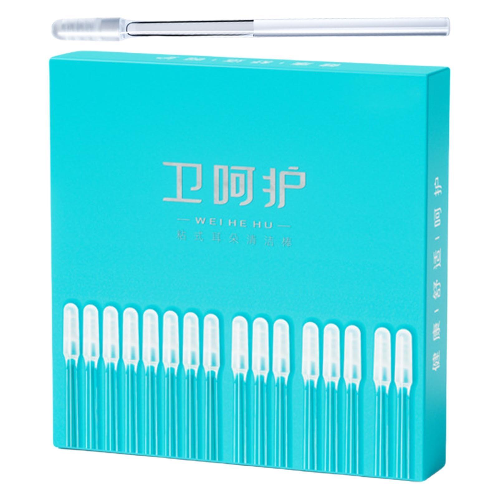 Yhsioaklo Sticky Ear Pick - Earwax Remover Tool | Soft Rubber Reusable Sticky Ear Pick | Adhesive Ear Wax Removal Tool | Sticky Ear Digging Stick Cleaner Tool for Home, Traveling and Outdoor