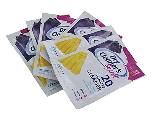 FIND A SPARE FIND A SPARE Dry Cleaning Sheets for Tumble Dryer Sheet Cleaners Fast Cleaning Dry Clean Clothes (1x Pack of 6)