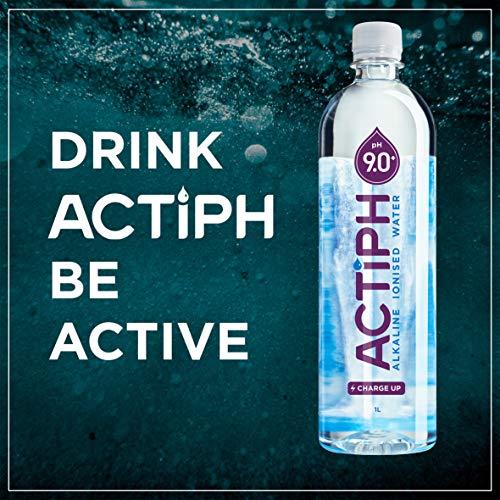 ActiPH Alkaline Ionised Spring Water pH9+ Purified with Electrolytes Clean and Smooth Taste ACTIPH Water (1L x12)