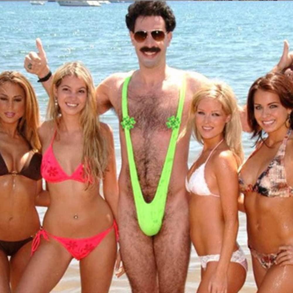 LATRAT LATRAT Inside Ropa, Borat's Mankini Costume, Men's One Size (Green), Green, M
