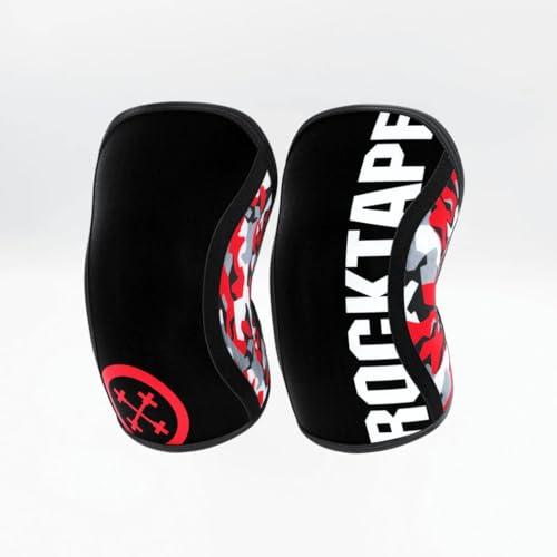 RockTape RockTape Assassins Knee Sleeves 7mm - Durable Neoprene for Compression, Warmth, and Stability in Functional Fitness, Black Skull, Small