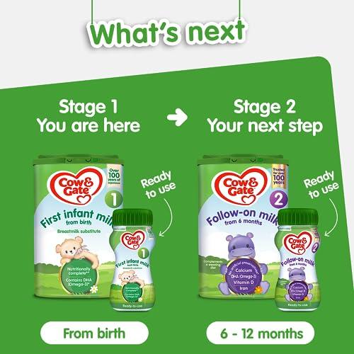 Cow & Gate Cow & Gate 1 First Infant Baby Milk Powder Formula, from Birth, 800g (Pack of 6)