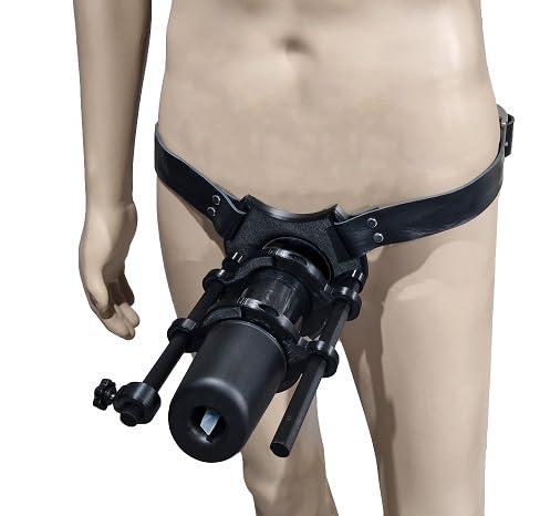 The Kinksters Premium Leather Receiver Harness for Tremblr (Small (30"-34"))
