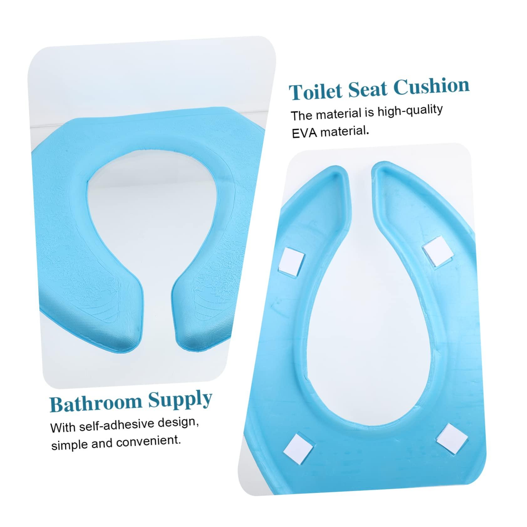 ORFOFE ORFOFE Household Toilet Seat Cover Grey Breathable Water-Resistant Thicken Pad Comfortable for Winter