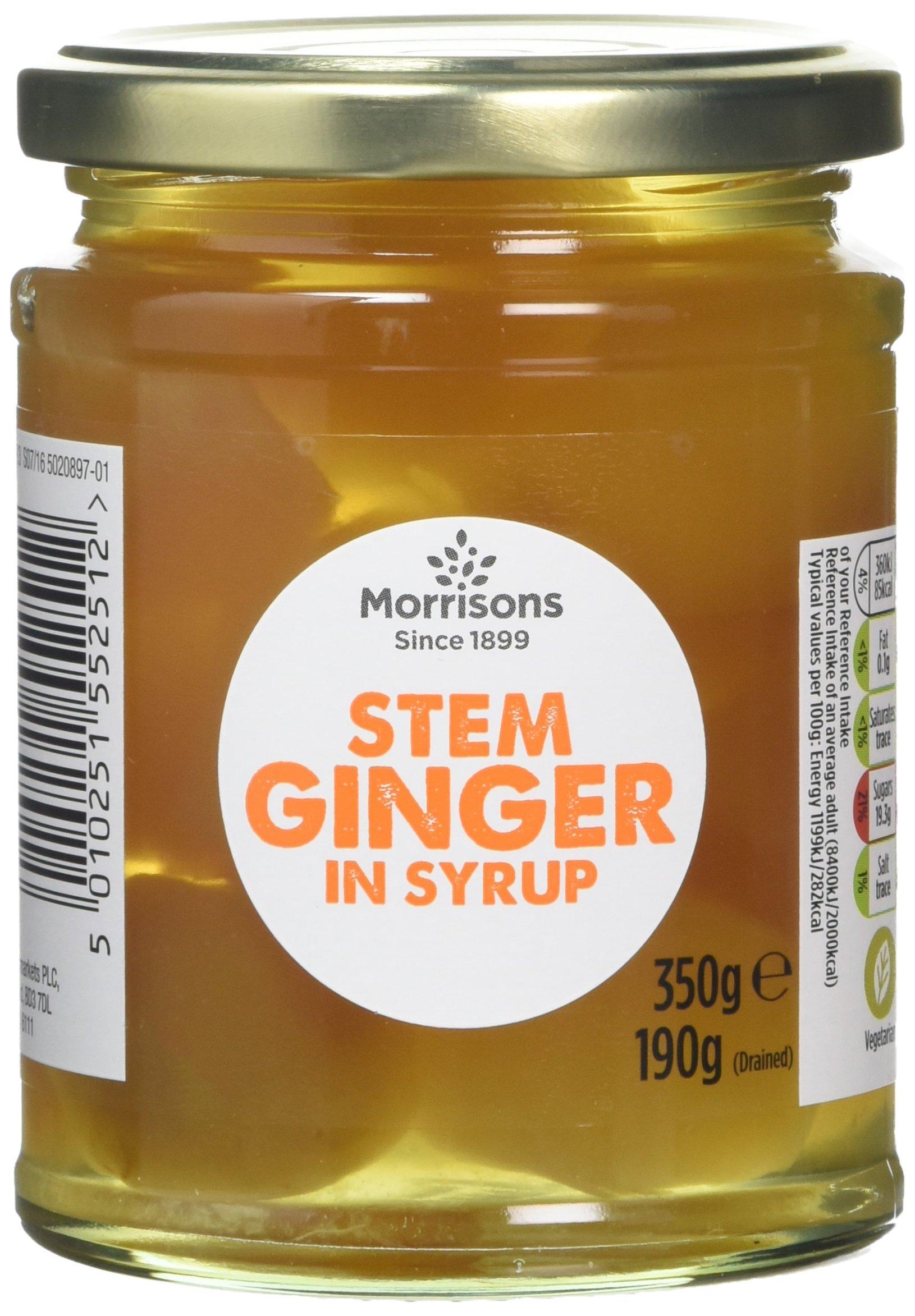 Morrisons Morrisons Stem Ginger in Syrup 350 g (Pack of 6)