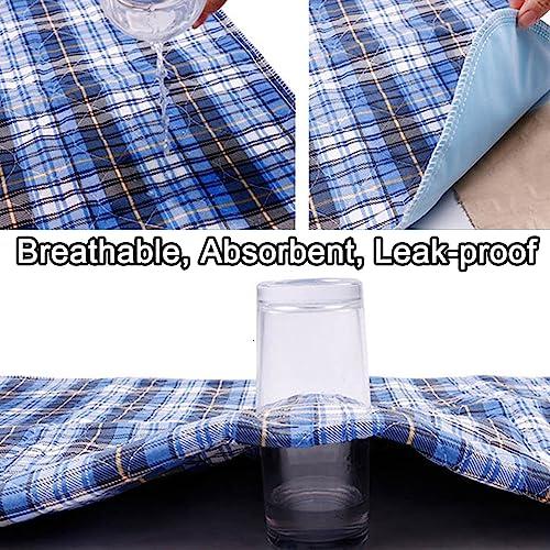 WPJQJWD WPJQJWD Waterproof Incontinence Bed Pads, Non-Slip Mattress Protector Reusable Incontinence Bed Pads Washable Bed Protector Pad For Incontinence And Bed Wetting