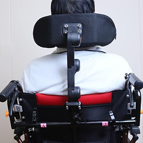 Joyfitness Joyfitness Wheelchair Headrest Head Neck Support Adjustable Wheelchair Headrest Cushion Curved Headrest Pad for Wheelchair,Adjustable Heightening Cushion for Elderly, Disabled