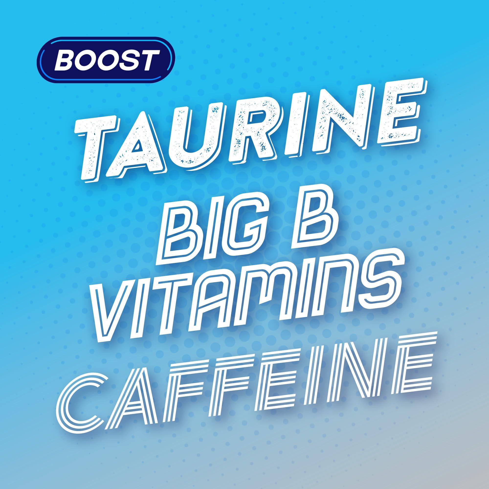 Boost Boost Energy Drink Sugar Free Original - 24 Pack Drinks with Caffeine, Taurine and Vitamin B | Carbonated Energy Drinks | Gluten Free Vegan Low Calorie Zero Sugar Fizzy Drinks | 24x250ml