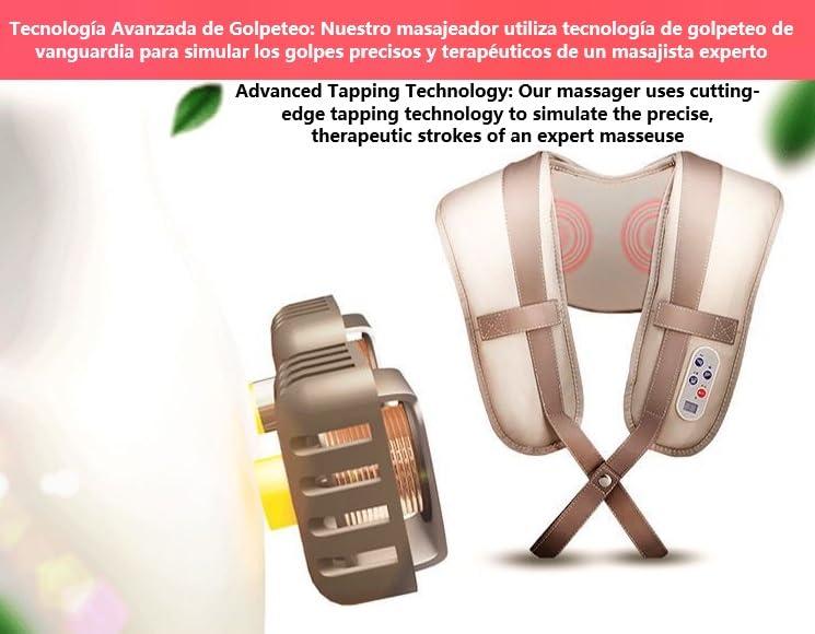 Genrico Genrico Cervical and Back Massager - Neck, Back and Shoulder Massager Leg Massager and Other Body Parts - Tapping Massager - Shiatsu - Pain Relief