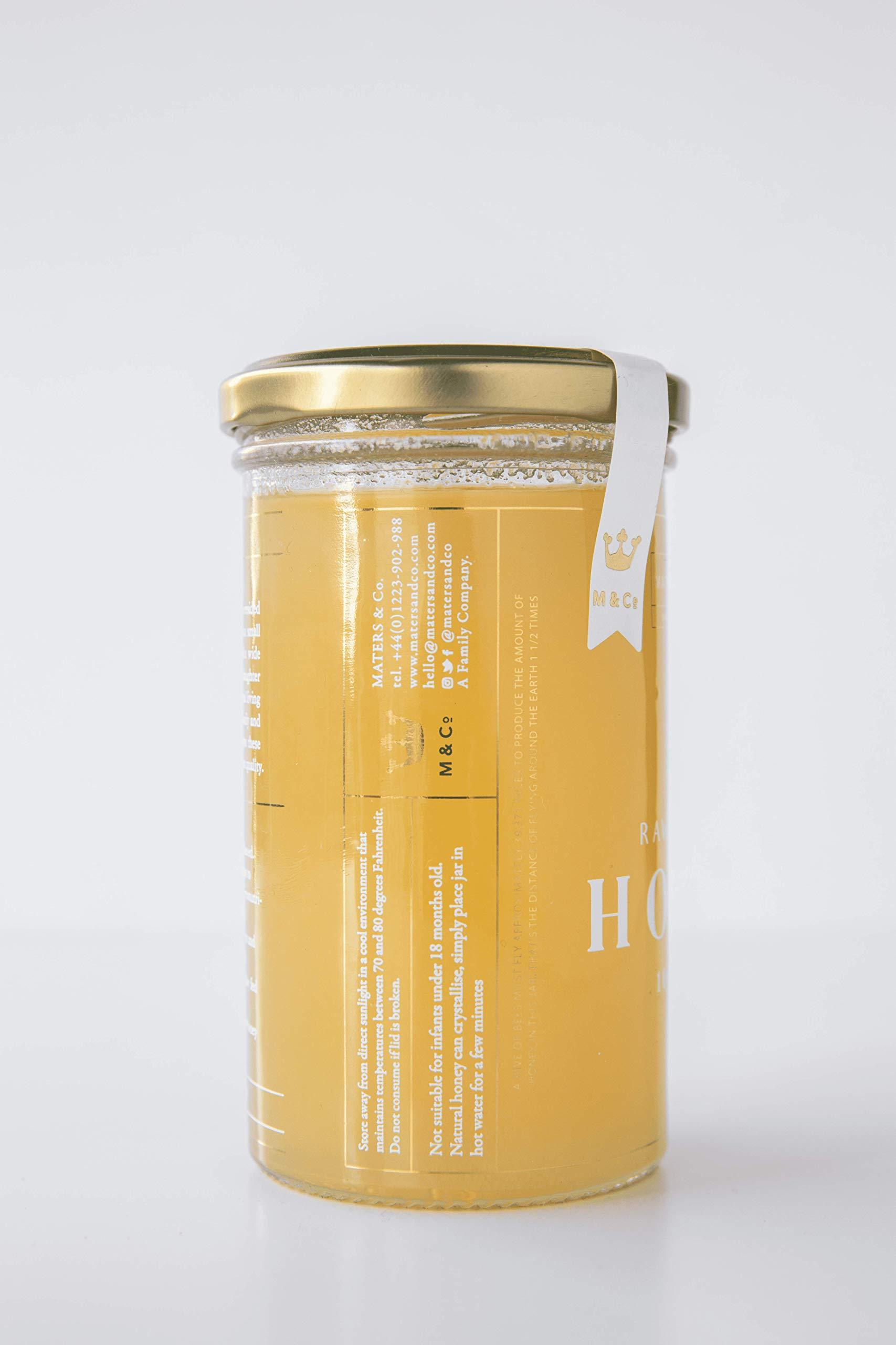 MC M & Co Maters & Co Cambridgeshire Maters & Co Unpasteurised 100% Pure Cambridgeshire Summer Honey (325g jar) British Sustainable Honey as Featured in The Evening Standard and Tatler