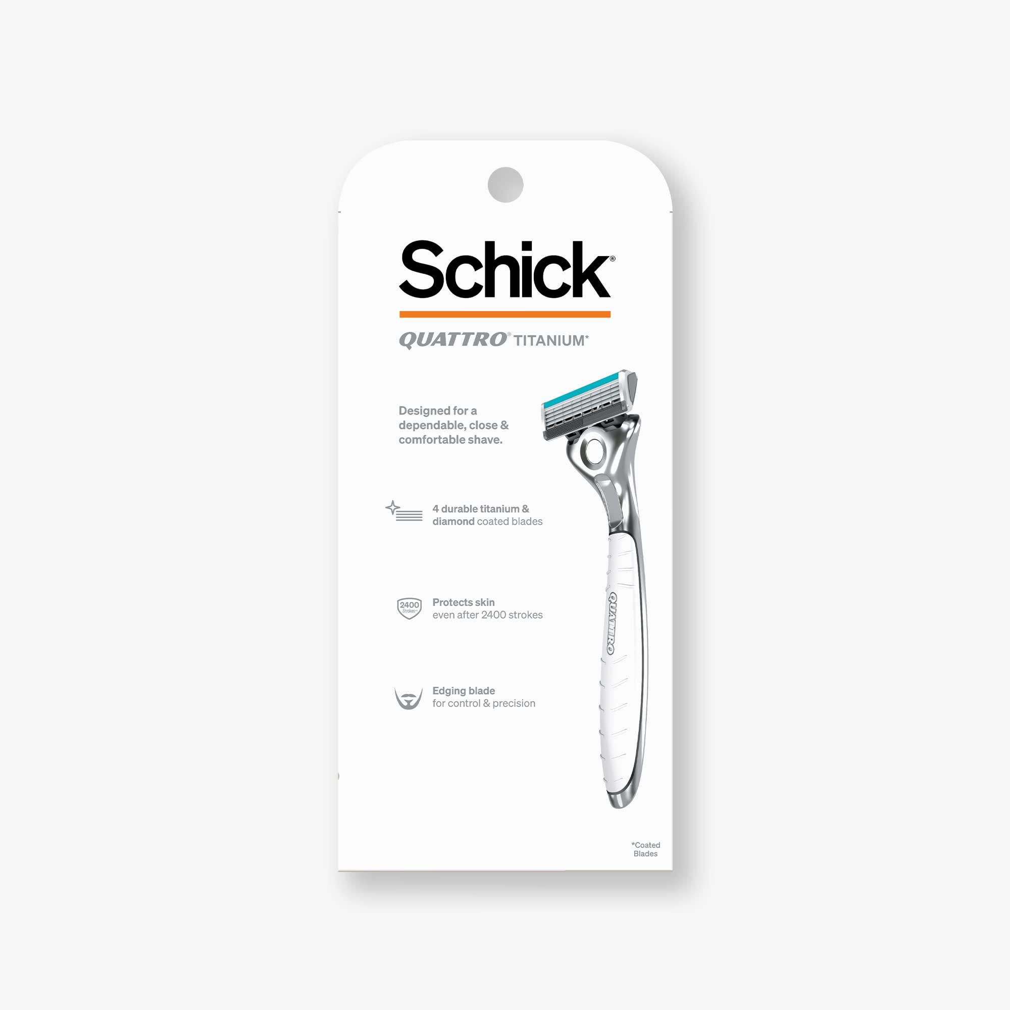 SCHICK Schick Quattro Titanium Razor for Men Value Pack by Schick