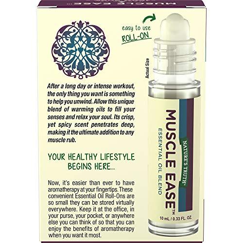 Nature\'s Truth Massage Oil for Muscle Pain | Soothing Essential Oil | 10mL | Roll-On | by Nature\'s Truth