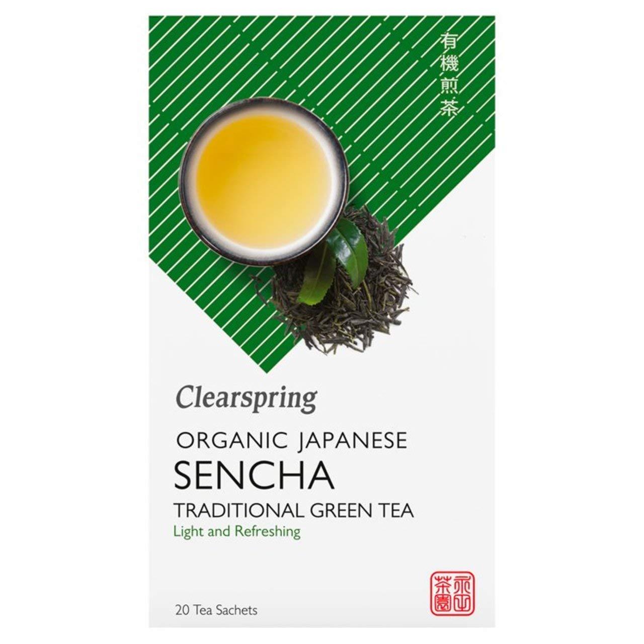 Clearspring Clearspring Organic Sencha Green Tea Bags - Box x 12 (Pack of 12)