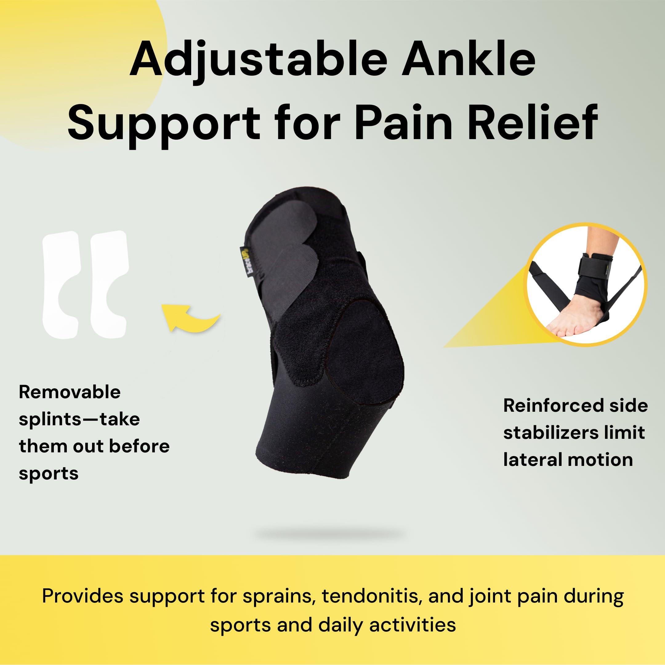 BraceUP BraceUP Ankle Brace - Relieve Pain, Enhance Stability for Foot Pain, Sprained Ankle, Achilles Tendonitis, Men and Women