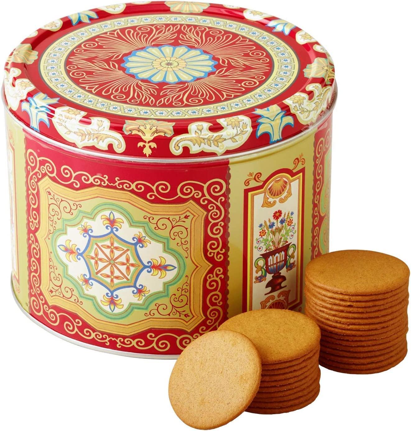 ESSENTIAL PRODUCTS Nyakers Pepparkakor Swedish Ginger Snaps, Vegan Cookies, Dairy-Free Snacks, Gourmet Cookies, Food Gift for, Christmas, Thanksgiving, Packed in Beautiful Tin - 26.45oz Sold by Essential Products