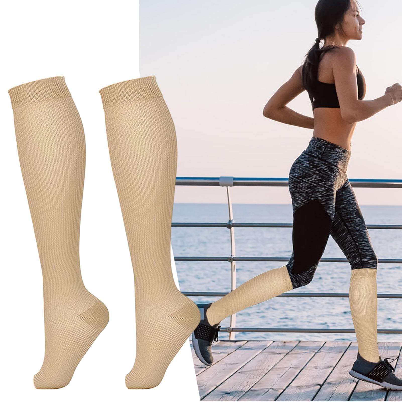 Generic Open Toe Compression Socks - Compression Socks Women With Open Toe - Knee High Support Stockings Compression Socks Knee High Anti Fatigue Socks