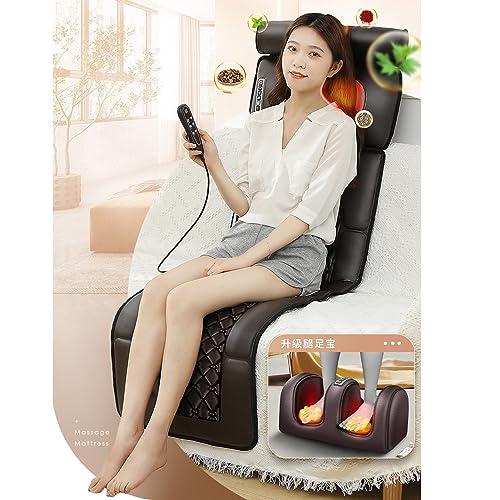 FreshCart Basics Back Pain Relief Full Body Massage Mat with Heat, 10 Vibrating Motors, Neck and Back Massager Bed for Whole Body Vibration, Kneading, and Relaxation