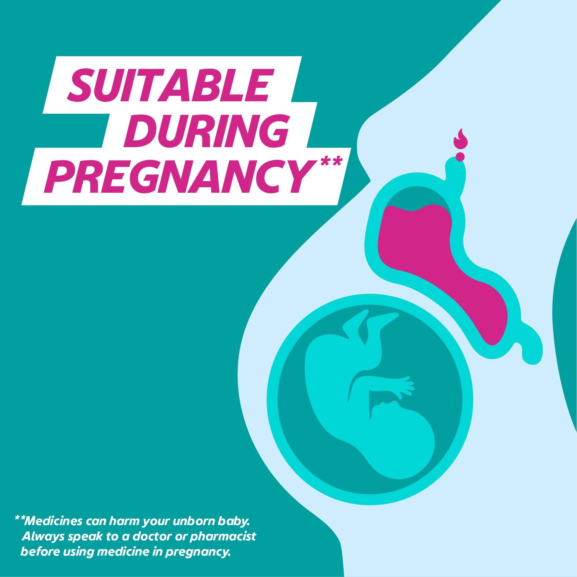 Gaviscon Gaviscon Double Action Heartburn and Indigestion Tablets, Mint Flavour, Pack of 4 x 24 Tablets, Total 96 Tablets