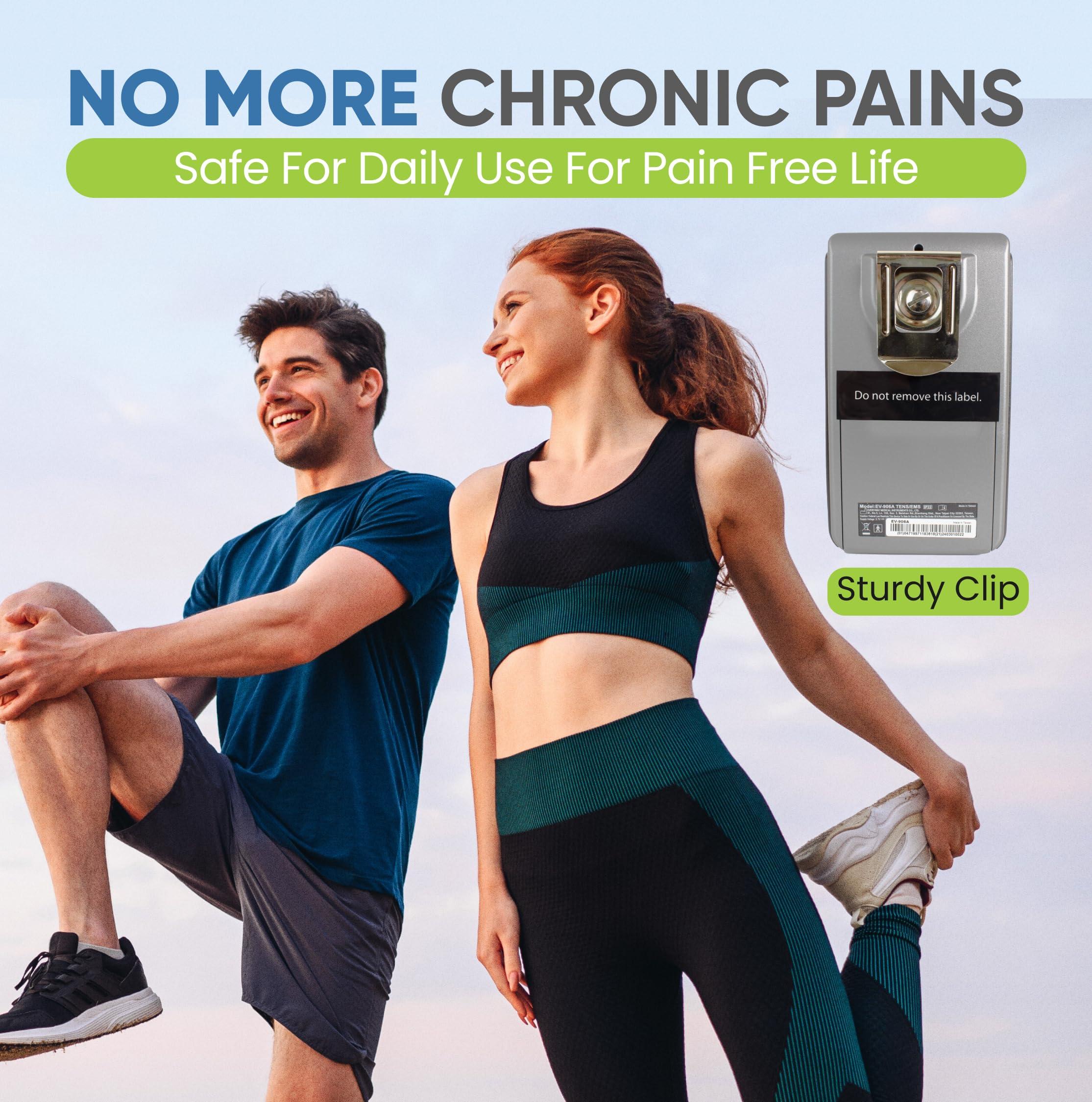 Medfit Med-Fit Premier EV906 4 Channel Rechargeable TENS Machine and Muscle Stimulator with 24 Pre-Set Programmes Manual Adjustment