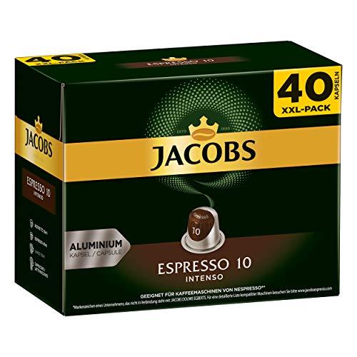 Jacobs Jacobs Espresso 10 Intenso Coffee Capsules Nespresso Compatible Coffee 160 Capsules 5.2 g Each