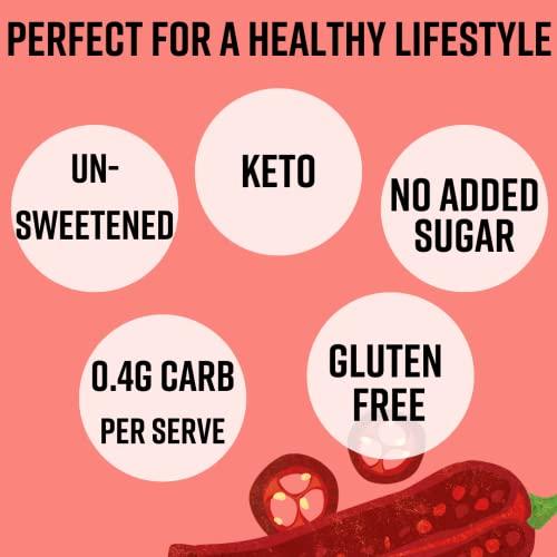 Hunter & Gather Hunter & Gather Unsweetened Hot Sauce | 2 x 350g Hot Sriracha Sauce Keto, Paleo, Low Carb & Vegan Friendly | Free from Added Sugar & Sweeteners