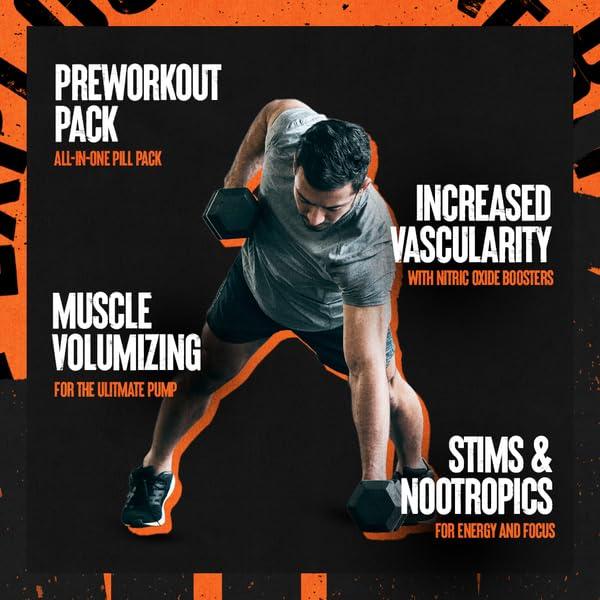 Animal Animal Pump Power Capsules with creatine Matrix, Pump Boost, Energy Formula & antioxidants Pre-Workout for Visible Pump, Volume & Muscle Growth 30 Capsules