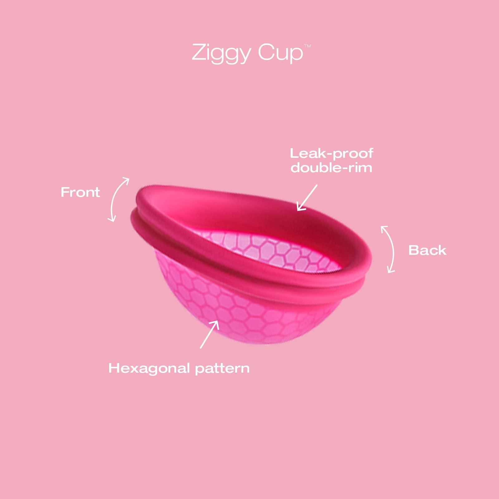 INTIMINA INTIMINA Ziggy Cup - Extra-Thin Reusable Menstrual Cup with Flat-fit Design, 13.2 g 6140