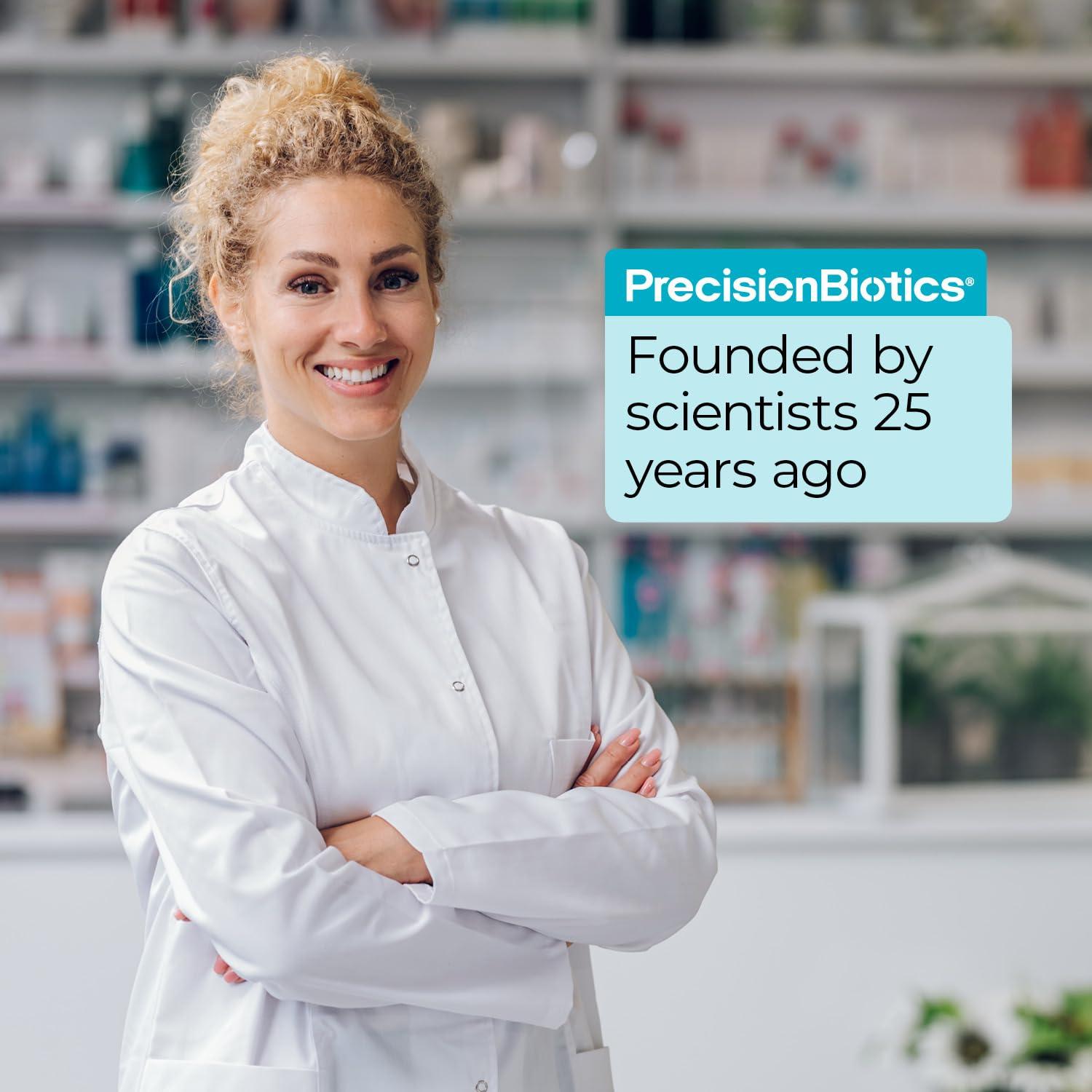 PrecisionBiotics Alflorex Original - Daily Gut Health Probiotics Supplement with Unique Bifidobacterium Longum Bacteria Strain 35624 - Bacterial Cultures - 30 Capsules