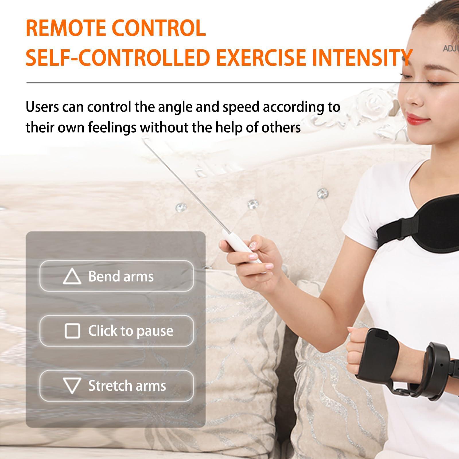 SUZLAZYR SUZLAZYR Electric Elbow Joint Rehabilitation Device, Upper Limb Arm Rehabilitation Training Device, Precisely Control The Extension & Flexion Angle, for Stroke Hemiplegia Patients,Left