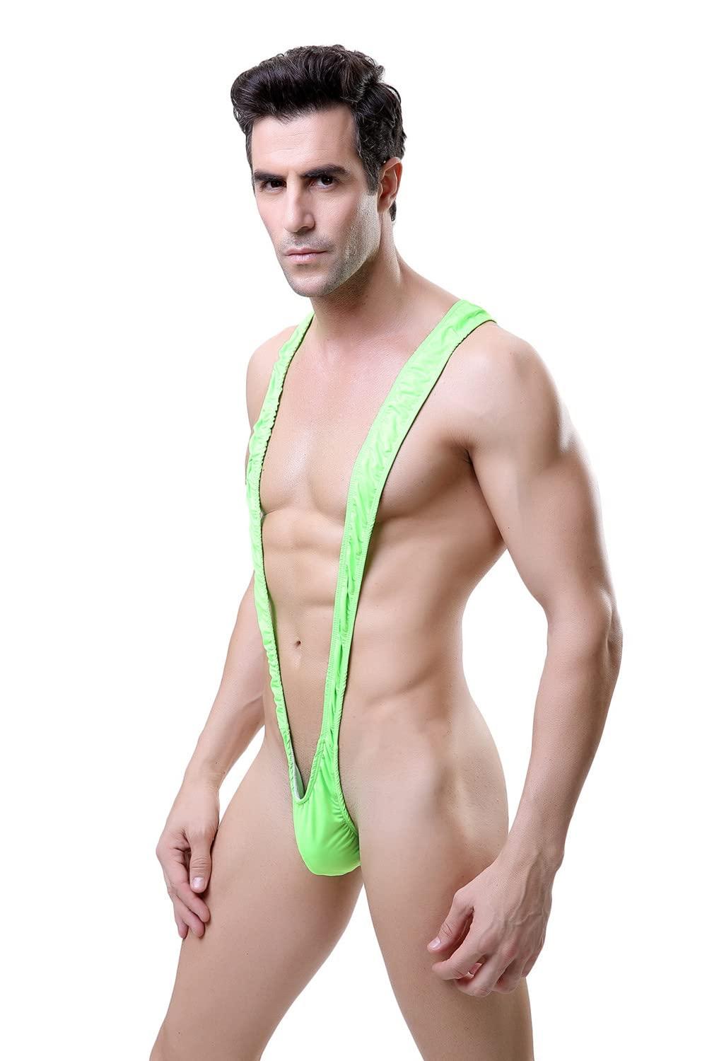 LATRAT LATRAT Inside Ropa, Borat's Mankini Costume, Men's One Size (Green), Green, M