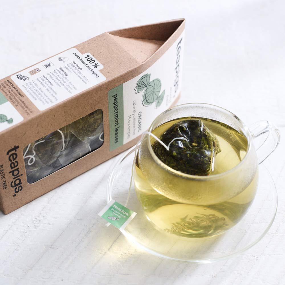 Tea Pigs Teapigs Liquorice and Peppermint Tea Made With Whole Flowers (1 Pack of 50 Tea Bags) & Peppermint Herbal Tea Bags Made With Whole Leaves (1 Pack of 50 Teabags)