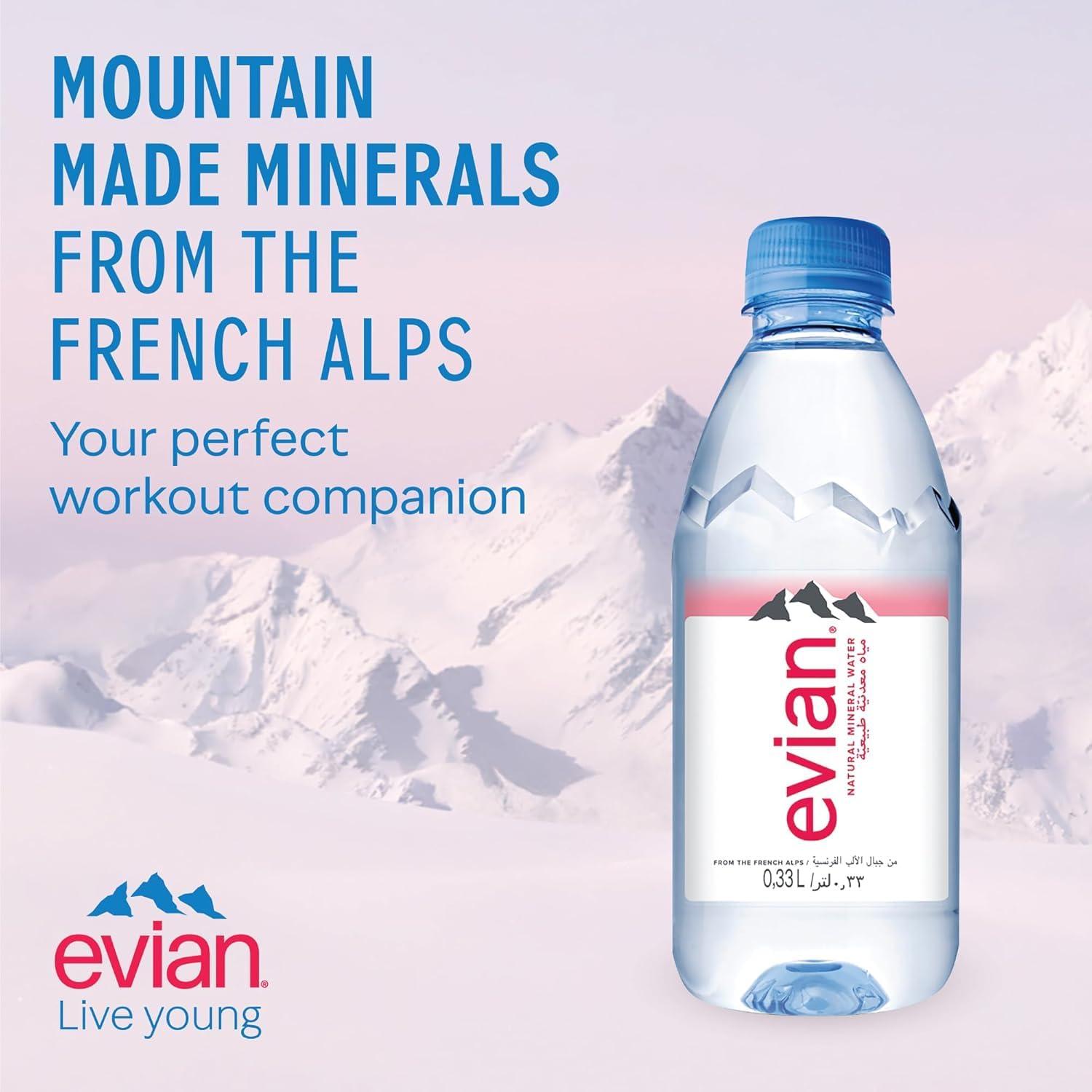 evian Evian Still Mineral Water 330 ml (Pack of 24)