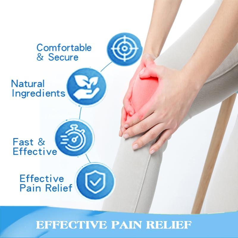 MQUPIN 60PCS Pain Relief Patches, Heat Patches for Back, Neck, Shoulder & Knee Pain, Fast-Acting Herbal Arthritis Relief, Warming Joint & Lumbar Support